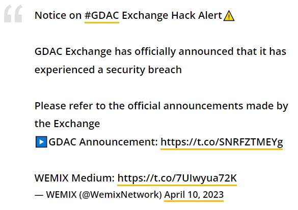 توییت GDAC