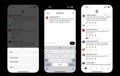 اضافه شدن قابلیت ادیت پست متنی و انتشار پست صوتی به Threads