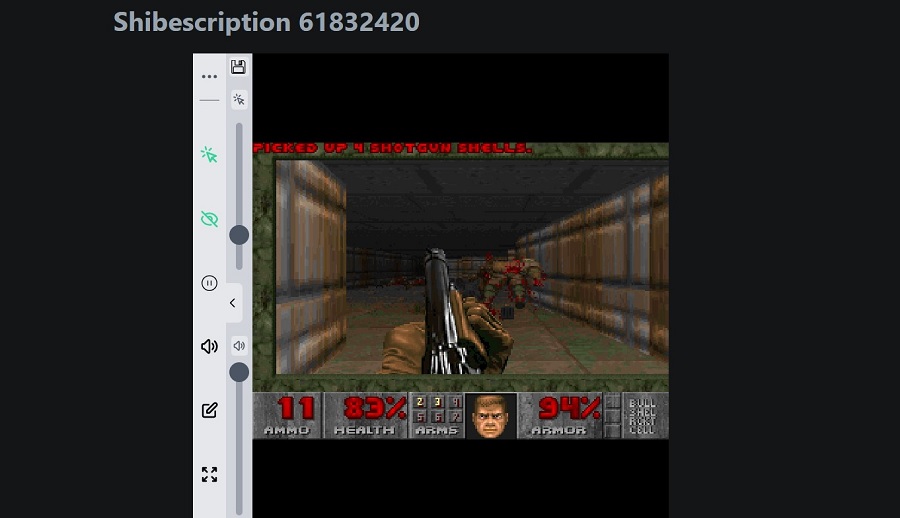 بازی ویدئویی Doom در شبکه بلاکچین دوج کوین
