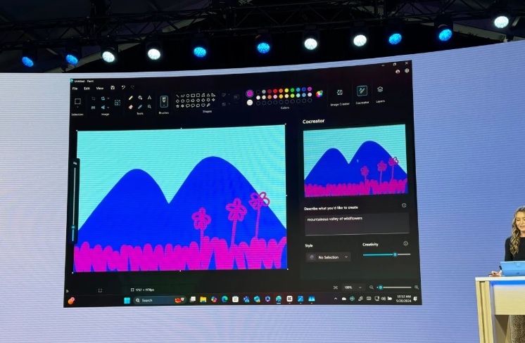 هوش مصنوعی در مایکروسافت Paint