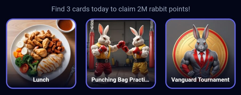 کارت های روزانه راکی ربیت ۳۰ تیر
Rocky Rabbit cards 20 july