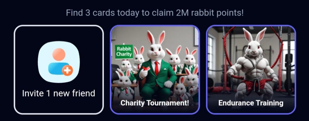 کارت های روزانه راکی ربیت ۱ مرداد
Rocky Rabbit cards 24 july