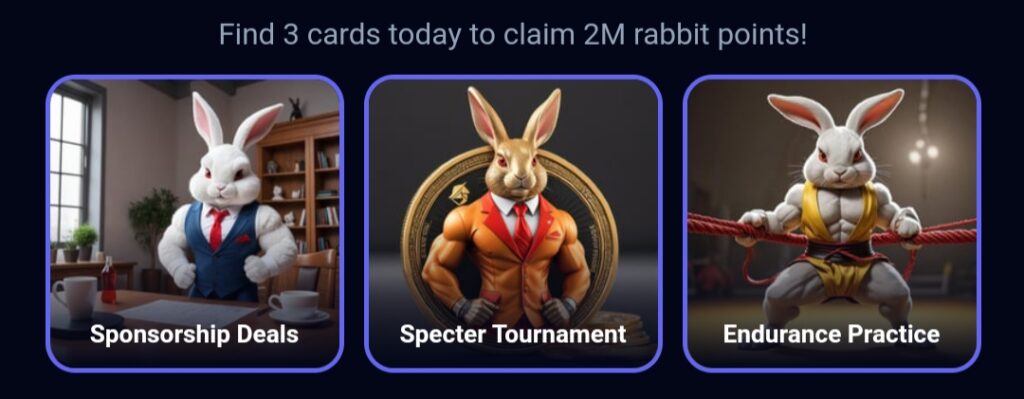 کارت های روزانه راکی ربیت ۴ مرداد
Rocky Rabbit cards 25 july